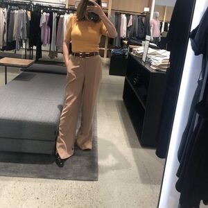 Theory side slip pants